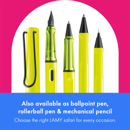 Safari Stylo-plume Neon Yellow dans le groupe Stylos / Stylo haute de gamme / Stylo à plume chez Pen Store (137577_r)