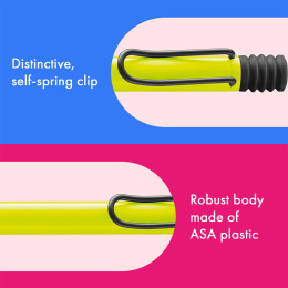 Safari Stylo à bille Neon Yellow dans le groupe Stylos / Stylo haute de gamme / Stylo à bille chez Pen Store (137580)