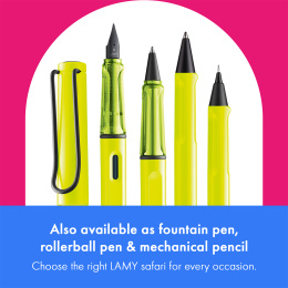 Safari Stylo à bille Neon Yellow dans le groupe Stylos / Stylo haute de gamme / Stylo à bille chez Pen Store (137580)