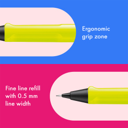 Safari Porte-mine 0.5 Neon Yellow dans le groupe Stylos / Écrire / Porte-mines chez Pen Store (137582)