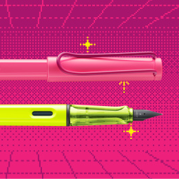 Safari Stylo-plume Neon Pink dans le groupe Stylos / Stylo haute de gamme / Stylo à plume chez Pen Store (137583_r)
