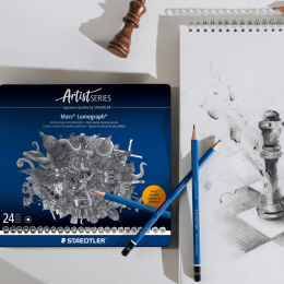Mars Lumograph ensemble de 24 dans le groupe Matériels d'artistes / Craie et Graphite / Graphite et crayon à papier chez Pen Store (137591)