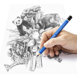 Crayon de graphite Mars Lumograph Jumbo dans le groupe Stylos / Écrire / Crayons à papier chez Pen Store (137592_r)