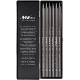 Crayons graphite Mars Lumograph lot de 6 dans le groupe Matériels d'artistes / Craie et Graphite / Graphite et crayon à papier chez Pen Store (137602)