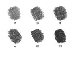 Crayons graphite Mars Lumograph lot de 6 dans le groupe Matériels d'artistes / Craie et Graphite / Graphite et crayon à papier chez Pen Store (137602)