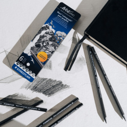 Crayons graphite Mars Lumograph lot de 6 dans le groupe Matériels d'artistes / Craie et Graphite / Graphite et crayon à papier chez Pen Store (137602)