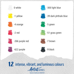 Crayons aquarellables Mars Lumograph ensemble de 12 dans le groupe Stylos / Crayons d'artistes / Crayons aquarellables chez Pen Store (137603)