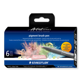 Pigment Arts Brush Pen ensemble de 6 Pastel dans le groupe Stylos / Crayons d'artistes / Feutres pinceaux chez Pen Store (137611)