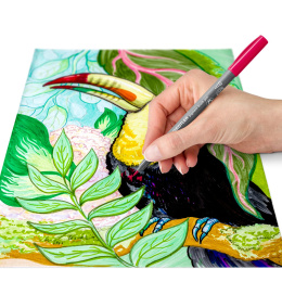 Pigment Arts Brush Pen ensemble de 12 Basic dans le groupe Stylos / Crayons d'artistes / Feutres pinceaux chez Pen Store (137620)