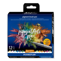 Pigment Arts Brush Pen ensemble de 12 Nature dans le groupe Stylos / Crayons d'artistes / Feutres pinceaux chez Pen Store (137622)