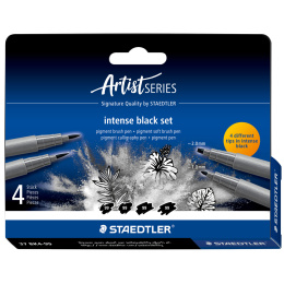 Pigment Arts Intense Black ensemble de 4 dans le groupe Stylos / Crayons d'artistes / Feutres chez Pen Store (137634)