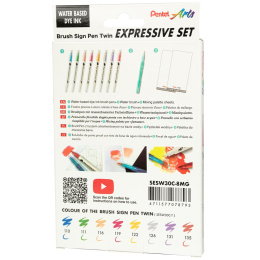 Brush Sign Pen Twin Expressive Set Manga dans le groupe Stylos / Crayons d'artistes / Feutres pinceaux chez Pen Store (137669)