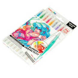 Brush Sign Pen Twin Expressive Set Manga dans le groupe Stylos / Crayons d'artistes / Feutres pinceaux chez Pen Store (137669)