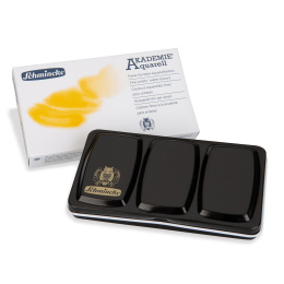  Akademie Aquarell Half Pans lot de 12 dans le groupe Matériels d'artistes / Couleurs de l'artiste / Peinture aquarelle / Aquarelle en godet chez Pen Store (137800)