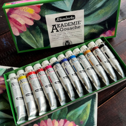 Akademie Gouache 12x20 ml dans le groupe Matériels d'artistes / Couleurs de l'artiste / Gouaches chez Pen Store (137808)