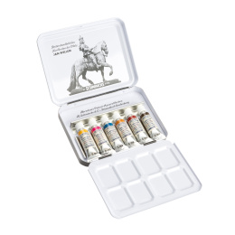 Akademie Aquarell Half Pans 6x5 ml dans le groupe Matériels d'artistes / Couleurs de l'artiste / Peinture aquarelle / Aquarelle en godet chez Pen Store (137809)