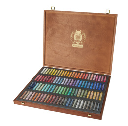 Soft Pastel Wooden Box 100-set dans le groupe Matériels d'artistes / Craie et Graphite / Craies pastel chez Pen Store (137811)