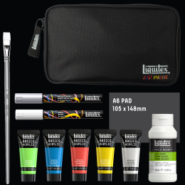Peinture acrylique Basics Mixed Media Set 5x22 ml dans le groupe Matériels d'artistes / Couleurs de l'artiste / Peinture acrylique chez Pen Store (137827)