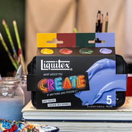 Peinture acrylique Basics Gem Theory Set 4 x 118 ml dans le groupe Matériels d'artistes / Couleurs de l'artiste / Peinture acrylique chez Pen Store (137832)