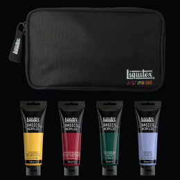 Peinture acrylique Basics Gem Theory Set 4 x 118 ml dans le groupe Matériels d'artistes / Couleurs de l'artiste / Peinture acrylique chez Pen Store (137832)