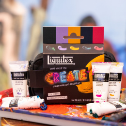 Peinture acrylique Professional Heavy Body Gem Theory Set 5 x 22 ml dans le groupe Matériels d'artistes / Couleurs de l'artiste / Peinture acrylique chez Pen Store (137834)