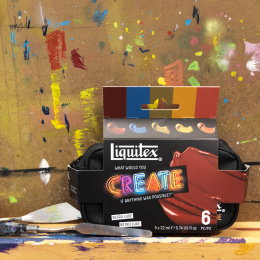 Peinture acrylique Pro Heavy Body Retro Luxe Set 5 x 22 ml dans le groupe Matériels d'artistes / Couleurs de l'artiste / Peinture acrylique chez Pen Store (137835)