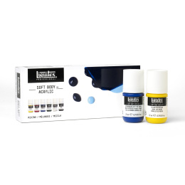 Peinture acrylique Soft Body Mixing Set 6x22 ml dans le groupe Matériels d'artistes / Couleurs de l'artiste / Peinture acrylique chez Pen Store (137837)