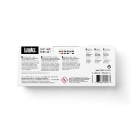 Peinture acrylique Soft Body Mixing Set 6x22 ml dans le groupe Matériels d'artistes / Couleurs de l'artiste / Peinture acrylique chez Pen Store (137837)