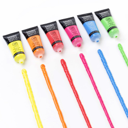 Peinture acrylique Fluorescent Set Tubes 6x22 ml dans le groupe Matériels d'artistes / Couleurs de l'artiste / Peinture acrylique chez Pen Store (137839)