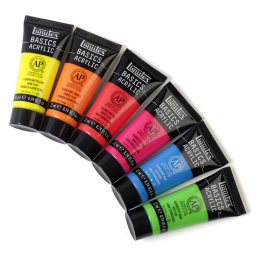 Peinture acrylique Fluorescent Set Tubes 6x22 ml dans le groupe Matériels d'artistes / Couleurs de l'artiste / Peinture acrylique chez Pen Store (137839)