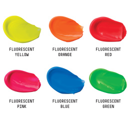 Peinture acrylique Fluorescent Set Tubes 6x22 ml dans le groupe Matériels d'artistes / Couleurs de l'artiste / Peinture acrylique chez Pen Store (137839)