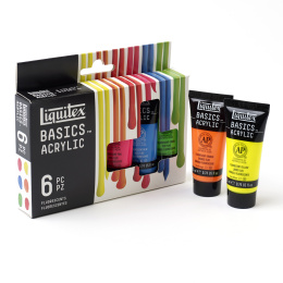 Peinture acrylique Fluorescent Set Tubes 6x22 ml dans le groupe Matériels d'artistes / Couleurs de l'artiste / Peinture acrylique chez Pen Store (137839)