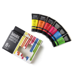 Peinture acrylique Fluorescent Set Tubes 6x22 ml dans le groupe Matériels d'artistes / Couleurs de l'artiste / Peinture acrylique chez Pen Store (137839)