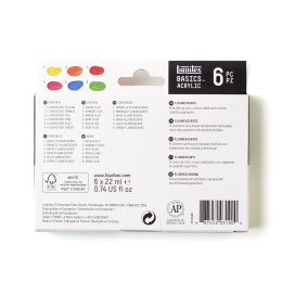Peinture acrylique Fluorescent Set Tubes 6x22 ml dans le groupe Matériels d'artistes / Couleurs de l'artiste / Peinture acrylique chez Pen Store (137839)