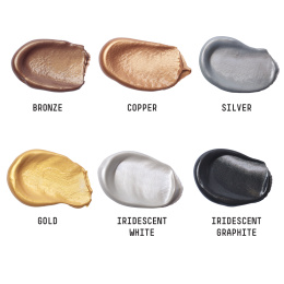 Peinture acrylique Metallic & Iridescent Set Tubes 6x22 ml dans le groupe Matériels d'artistes / Couleurs de l'artiste / Peinture acrylique chez Pen Store (137840)