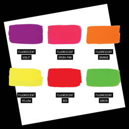 Peinture gouache Fluorescent Set 6x59 ml dans le groupe Matériels d'artistes / Couleurs de l'artiste / Gouaches chez Pen Store (137842)