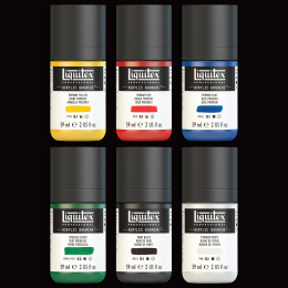 Peinture gouache Primaries Set 6x59 ml dans le groupe Matériels d'artistes / Couleurs de l'artiste / Gouaches chez Pen Store (137843)