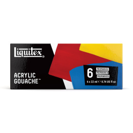 Gouache couleur Primaries Set 6x22 ml dans le groupe Matériels d'artistes / Couleurs de l'artiste / Gouaches chez Pen Store (137844)