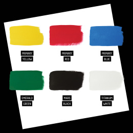 Gouache couleur Primaries Set 6x22 ml dans le groupe Matériels d'artistes / Couleurs de l'artiste / Gouaches chez Pen Store (137844)