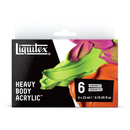 Peinture acrylique Heavy Body Vibrant Set 6x22 ml dans le groupe Matériels d'artistes / Couleurs de l'artiste / Peinture acrylique chez Pen Store (137846)