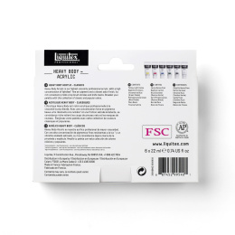 Peinture acrylique Heavy Body Colour Set 6x22 ml dans le groupe Matériels d'artistes / Couleurs de l'artiste / Peinture acrylique chez Pen Store (137847)