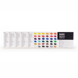 Peinture acrylique Basics Set 36x22 ml dans le groupe Matériels d'artistes / Couleurs de l'artiste / Peinture acrylique chez Pen Store (137848)