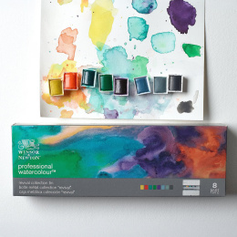 Aquarelle Professional 1/2 godet Revival set de 8 + 16 demi-godets vides dans le groupe Matériels d'artistes / Couleurs de l'artiste / Peinture aquarelle / Aquarelle en godet chez Pen Store (137998)