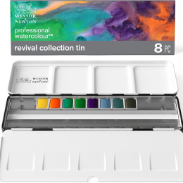 Aquarelle Professional 1/2 godet Revival set de 8 + 16 demi-godets vides dans le groupe Matériels d'artistes / Couleurs de l'artiste / Peinture aquarelle / Aquarelle en godet chez Pen Store (137998)