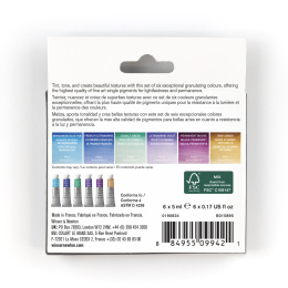 Aquarelle Professional Tubes 5 ml Granualation Set de 6 dans le groupe Matériels d'artistes / Couleurs de l'artiste / Peinture aquarelle / Aquarelle en tube chez Pen Store (138001)