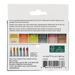 Aquarelle Professional Tubes 5 ml Rich Earth Set de 6 dans le groupe Matériels d'artistes / Couleurs de l'artiste / Peinture aquarelle / Aquarelle en tube chez Pen Store (138002)