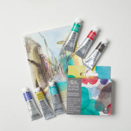 Aquarelle Professional Tubes 5 ml Urban Set de 6 dans le groupe Matériels d'artistes / Couleurs de l'artiste / Peinture aquarelle / Aquarelle en tube chez Pen Store (138005)
