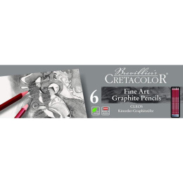 Cleos Fine Art Graphite Set de 6 dans le groupe Stylos / Crayons d'artistes / Crayons à croquis chez Pen Store (138024)