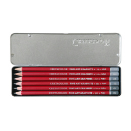 Cleos Fine Art Graphite Set de 6 dans le groupe Stylos / Crayons d'artistes / Crayons à croquis chez Pen Store (138024)