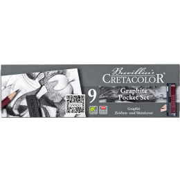Set de graphite 9 pièces dans le groupe Stylos / Crayons d'artistes / Crayons à croquis chez Pen Store (138025)